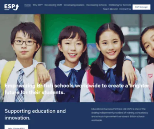 Espeducation.co.uk(Educational Success Partners Ltd (ESP)) Screenshot