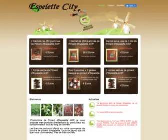 Espelettecity.com(Espelette City) Screenshot