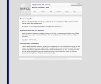 Esper.net(The EsperNet IRC Network) Screenshot