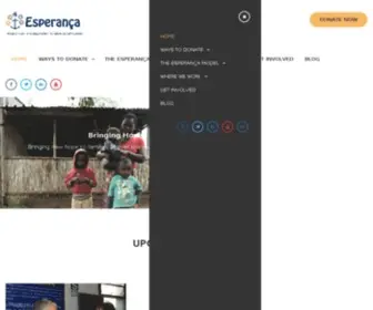 Esperanca.org(We Transform Lives) Screenshot