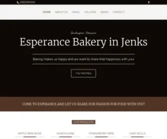 Esperancebakery.com(Handmade Pastries in Jenks) Screenshot