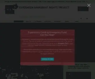 Esperanza-LA.org(Esperanza Immigrant Rights Project) Screenshot