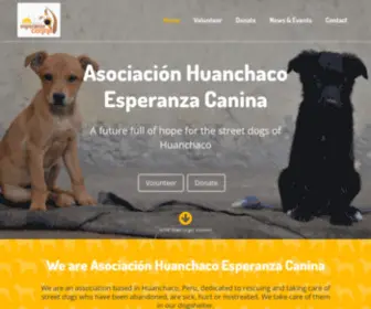 Esperanzacanina.com(Asociación Huanchaco Esperanza Canina) Screenshot