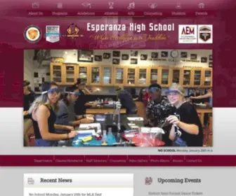 Esperanzahs.net(Esperanza High School) Screenshot