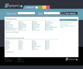 Espertidi.it(ESPERTI di LAVORO Il motore di ricerca degli annunci di lavoro) Screenshot