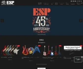 Espguitars.co.jp(ESP GUITARS JAPAN) Screenshot
