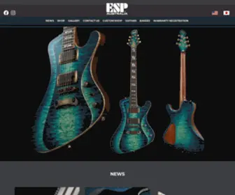 Espguitars.com.au(ESP Guitars Australia) Screenshot