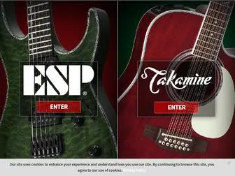 Espguitars.com(The ESP Guitar Company) Screenshot