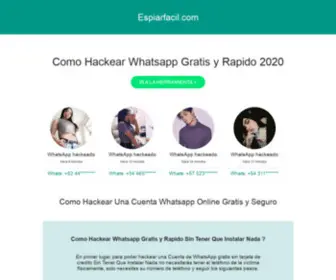 Espiarfacil.com(Hackear Whatsapp Online y Gratis 100% En Un Minuto) Screenshot