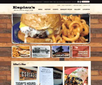 Espiaus.com(Mexcian, American, Burgers & Bar) Screenshot