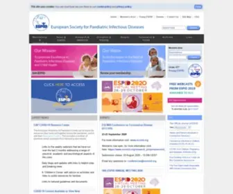 Espid.org(European Society for Paediatric Infectious Diseases) Screenshot