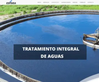 Espinsa.com.sv(Ingeniería en tratamiento de aguas) Screenshot