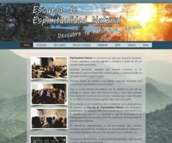 Espiritualidadnatural.com(Escuela de Espiritualidad Natural) Screenshot