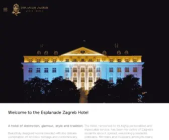 Esplanade.hr(Luxury Hotel in Zagreb) Screenshot
