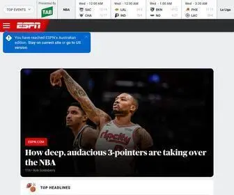 ESPN.com.au(ESPN Australia) Screenshot
