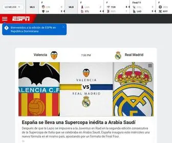 ESPN.com.do(ESPN República Dominicana) Screenshot