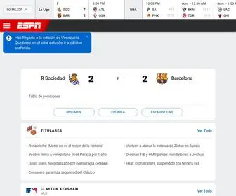 ESPN.com.ve(Lo último del mundo deportivo) Screenshot