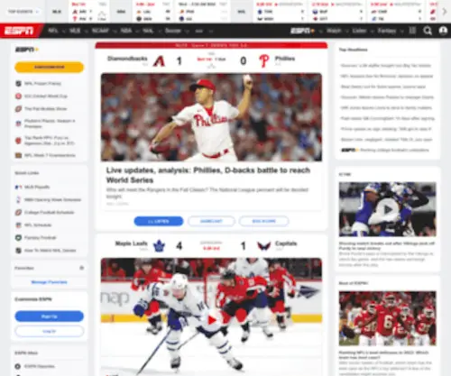 ESPN.com(Serving Sports Fans) Screenshot