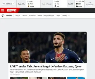 ESPNFC.co.uk(ESPN) Screenshot