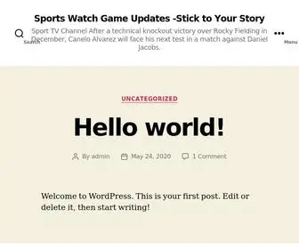 Espnsportslive.info(Sports Watch Game Updates) Screenshot