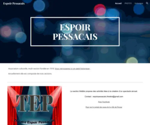 Espoir-Pessacais.fr(Espoir Pessacais) Screenshot