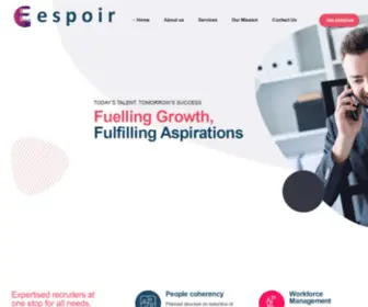 Espoirpeoplesolutions.co.in(HR Consultancy) Screenshot