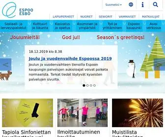 Espoo.fi(Espoon kaupungin verkkosivut ovat paras paikka löytää tietoa kaupungin palveluista) Screenshot