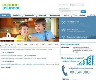 Espoonasunnot.fi(Espoon Asunnot) Screenshot