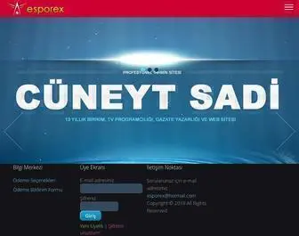 Esporex.com(Cüneyt Sadi tahminleri) Screenshot
