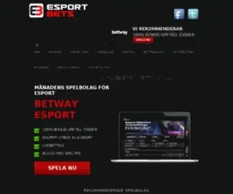 Esportbets.se Screenshot