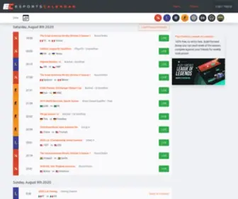 Esportcalendar.com(EsportsCalendar) Screenshot