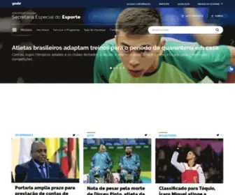 Esporte.gov.br(Pagina inicial) Screenshot