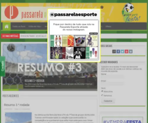 Esportenapassarela.com.br(Passarela Esporte) Screenshot