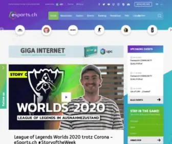 Esports.ch(Die eSports News Plattform der Schweiz) Screenshot