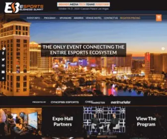 Esportsbizsummit.com(Esports Business Summit 2020) Screenshot