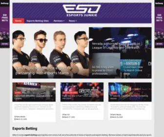Esportsjunkie.com Screenshot