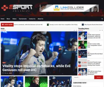 Esportsorganize.com(Esports Organize) Screenshot