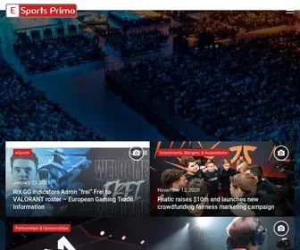 Esportsprimo.com(ESports gaming News arround the World) Screenshot