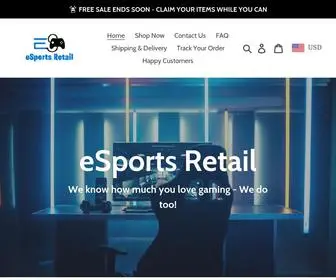 Esportsretail.com(ESports Retail) Screenshot