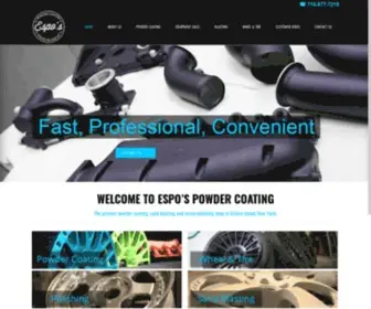 Espospowdercoating.com(Staten Island) Screenshot