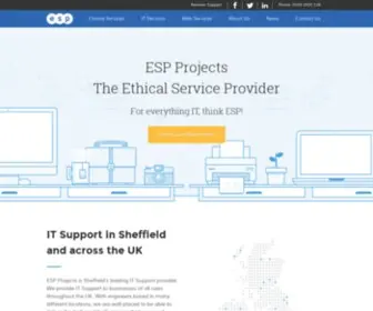 Espprojects.co.uk(IT Support Sheffield) Screenshot