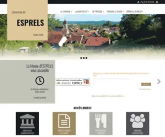 Esprels.fr(Mairie d'Esprels) Screenshot
