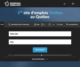 Espresso-Jobs.com(Emplois TI) Screenshot