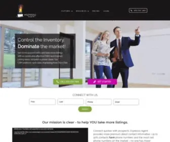 Espressoagentapp.com(Real estate lead generation software) Screenshot