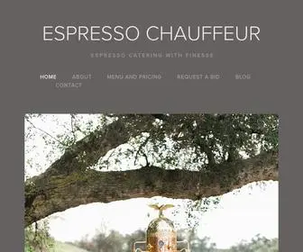 Espressochauffeur.com(ESPRESSO CHAUFFEUR BY VALLEY EVENTS) Screenshot