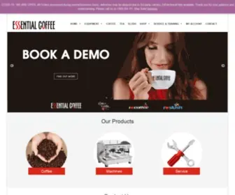 Espressoessential.com(Essential Coffee) Screenshot