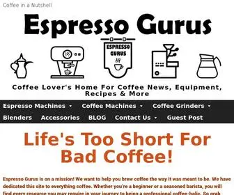 Espressogurus.com(Espresso Gurus) Screenshot