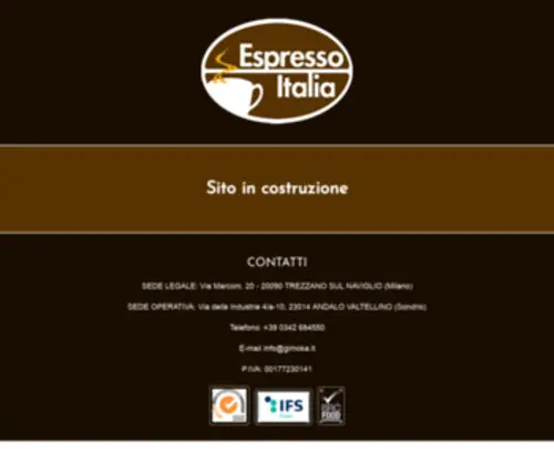 Espressoitalia.it(Caffè) Screenshot