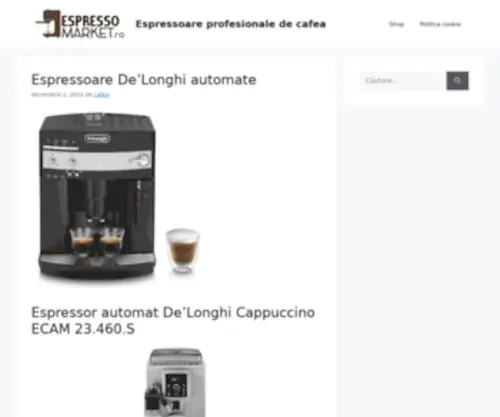 Espressomarket.ro(Espressoare profesionale de cafea) Screenshot