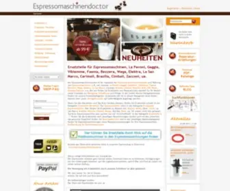Espressomaschinendoctor.de(Espressomaschinen) Screenshot